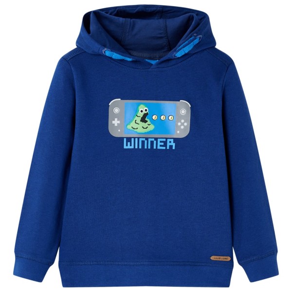 Sudadera con capucha para niños azul marino 92