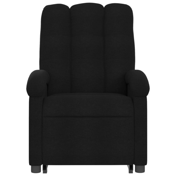 Sillón de masaje eléctrico reclinable elevable tela negro