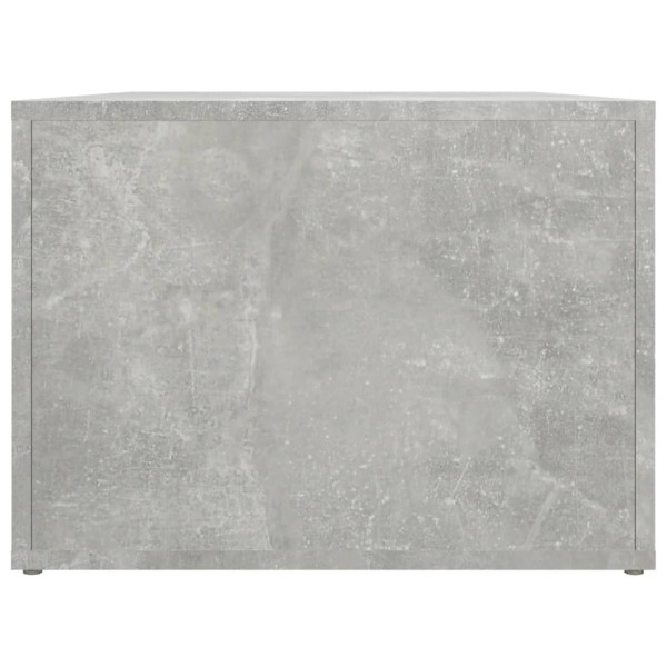 Mesa de centro madera contrachapada gris hormigón 80x50x36 cm