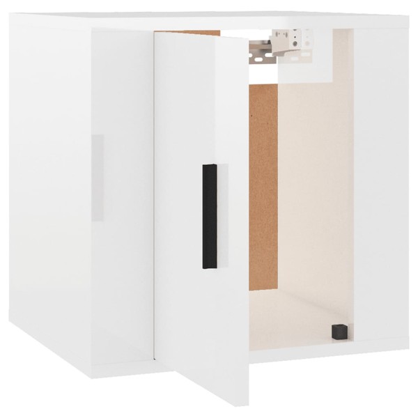 Mueble para TV de pared blanco brillante 40x34,5x40 cm