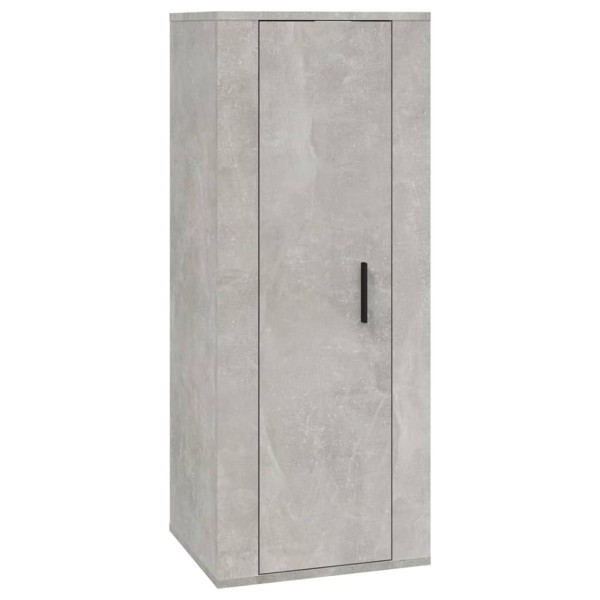 Mueble para TV de pared gris hormigón 40x34,5x100 cm