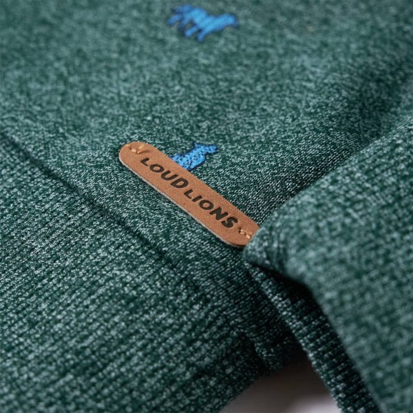 Sudadera para niños verde oscuro melange 140