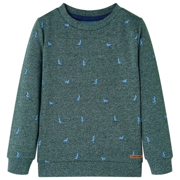 Sudadera para niños verde oscuro melange 116