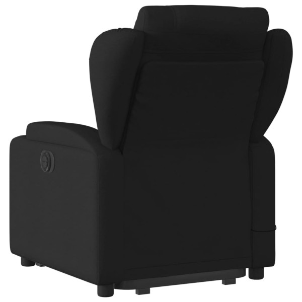 Sillón reclinable de masaje elevable tela negro