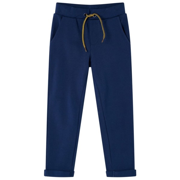 Pantalones para niños con cordón azul marino 116