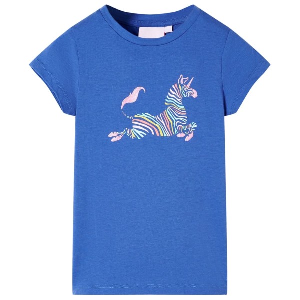 Camiseta para niños azul cobalto 92