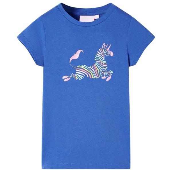 Camiseta para niños azul cobalto 116