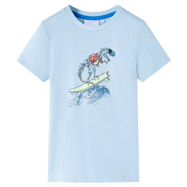 Camiseta infantil azul claro 92