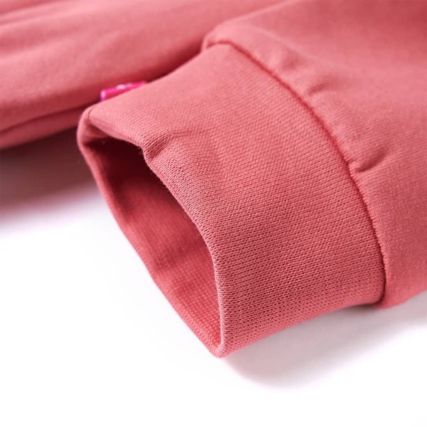 Sudadera para niños con capucha rosa palo 92