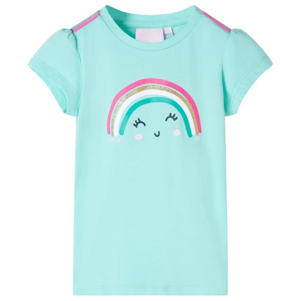 Camiseta para niños verde menta claro 104