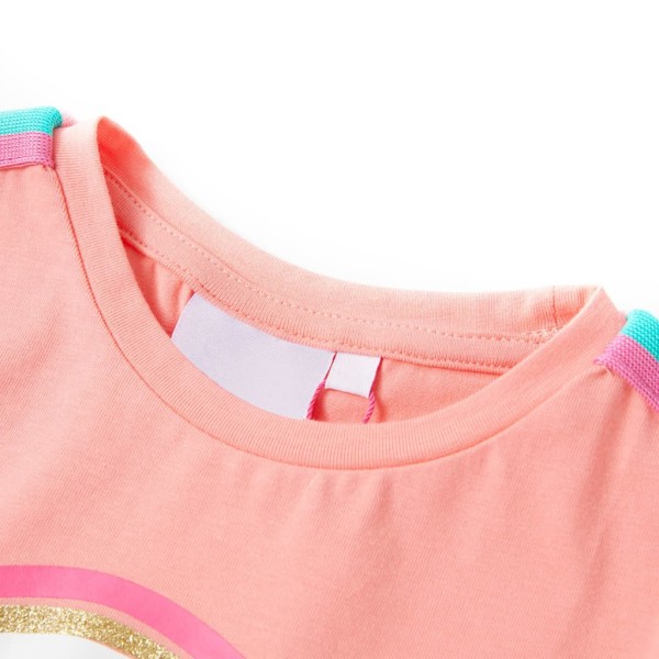 Camiseta para niños color coral claro 140