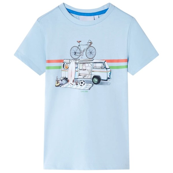 Camiseta para niños azul claro 140