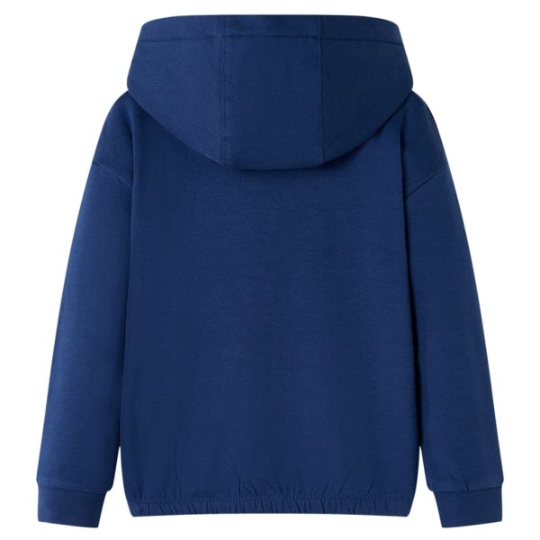 Sudadera para niños con capucha azul marino 116