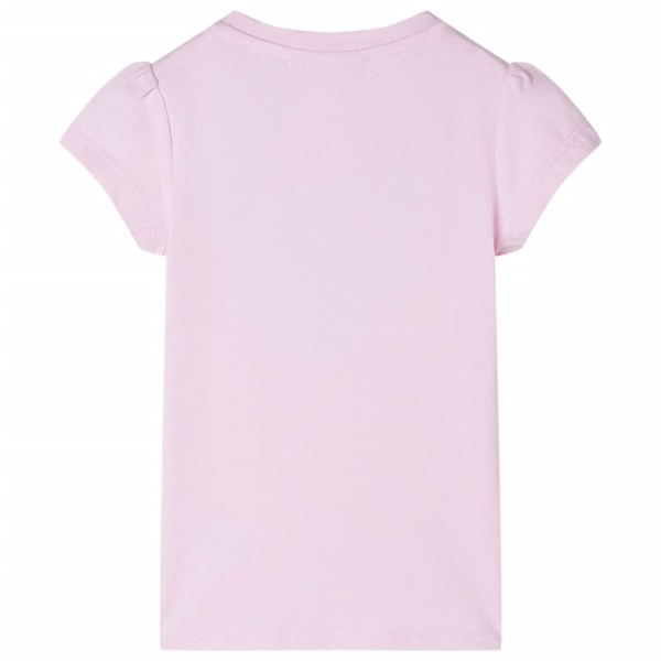 Camiseta infantil rosa claro 116