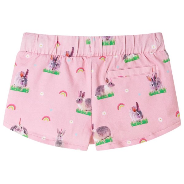 Pantalones cortos para niños con cordón rosa claro 128