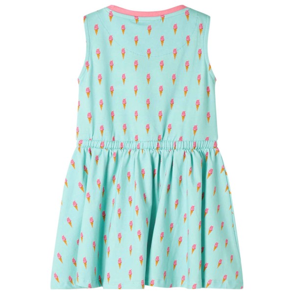 Vestido infantil con cordón verde menta claro 116