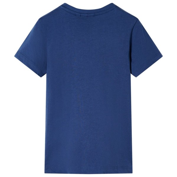 Camiseta de niños azul oscuro 128