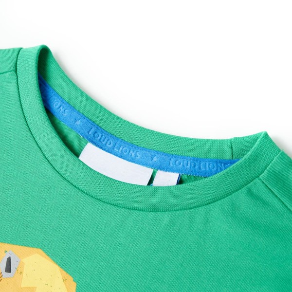 Camiseta de niños verde neón 104