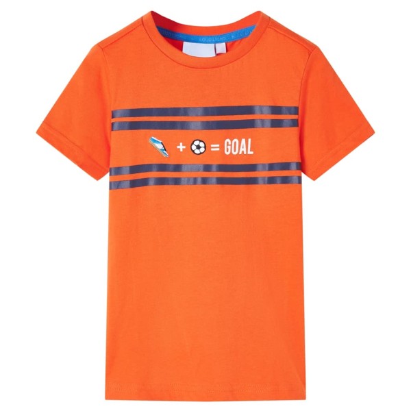 Camiseta infantil naranja oscuro 140