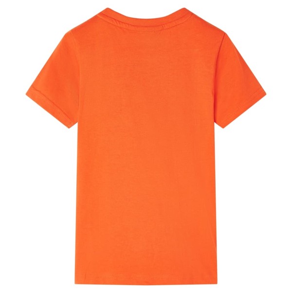 Camiseta infantil naranja oscuro 140