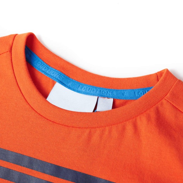 Camiseta infantil naranja oscuro 140