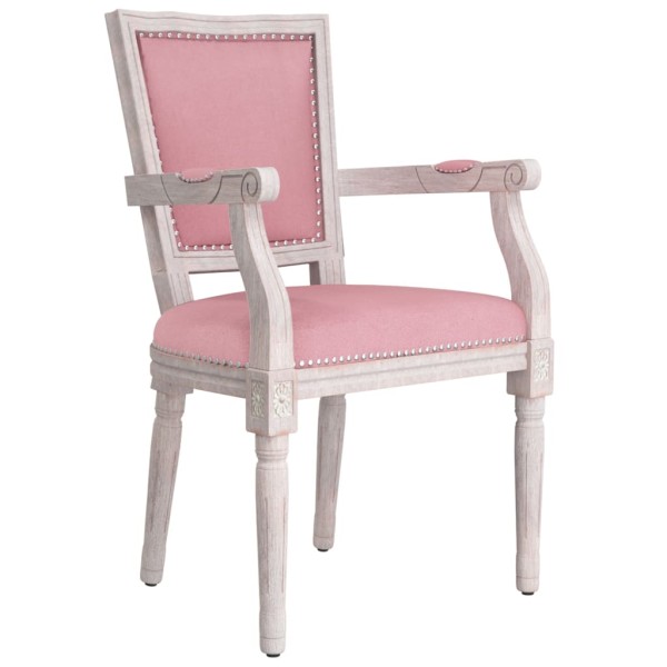 Silla de comedor terciopelo rosa