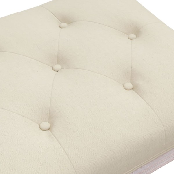 Banco beige lino 110x40x49 cm