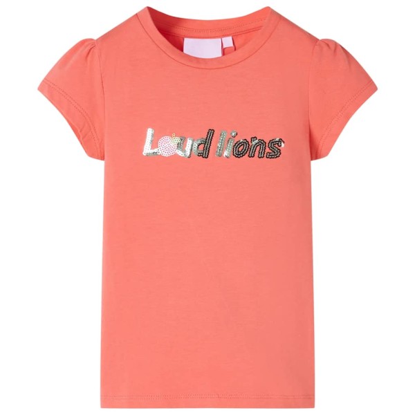 Camiseta para niños de manga casquillo coral 128