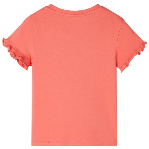 Camiseta para niños de manga corta coral 128