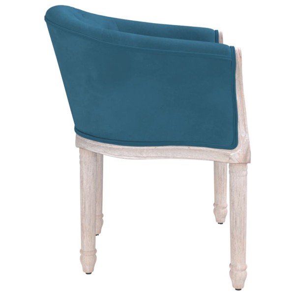 Silla de comedor terciopelo azul