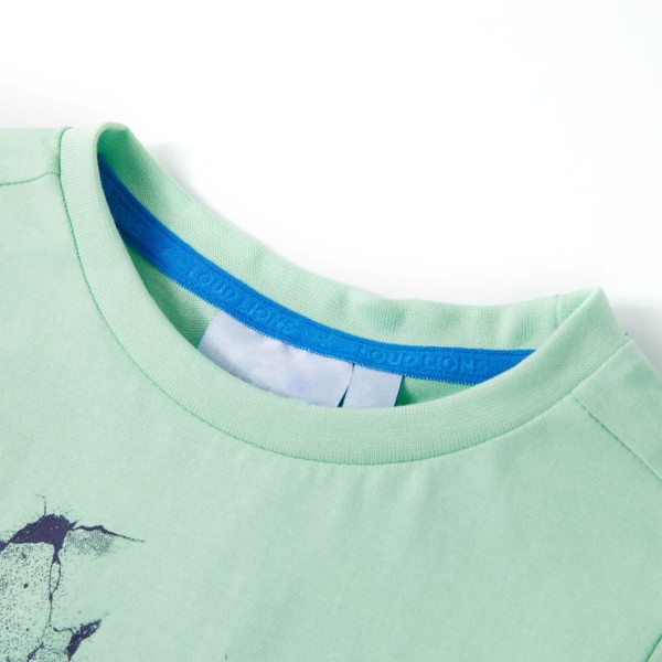 Camiseta para niños verde claro 104