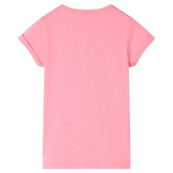 Camiseta para niños rosa chillón 116