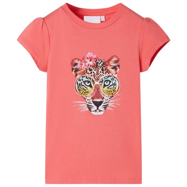 Camiseta infantil color coral 92