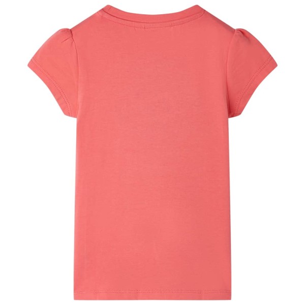 Camiseta infantil color coral 92