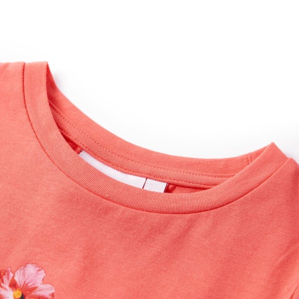 Camiseta infantil color coral 92