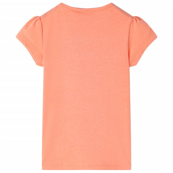 Camiseta infantil naranja neón 140