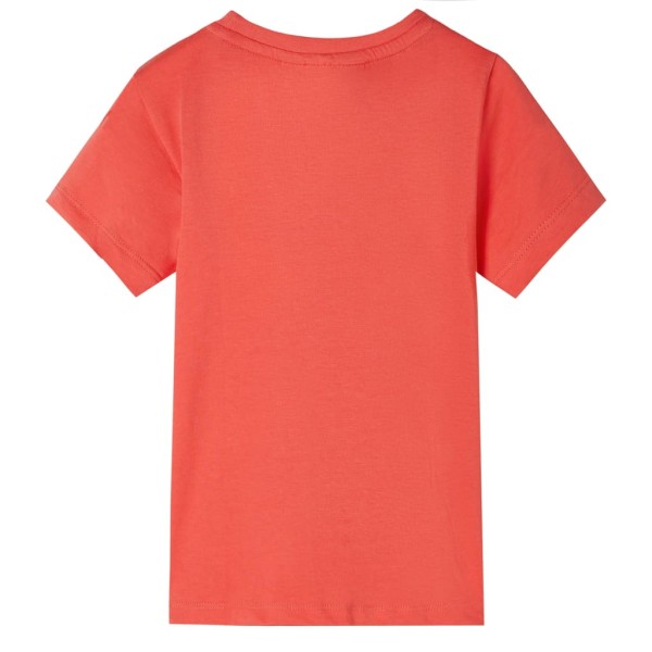 Camiseta infantil de manga corta rojo claro 140