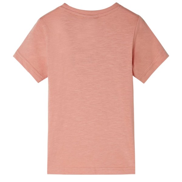 Camiseta infantil de manga corta naranja claro 116