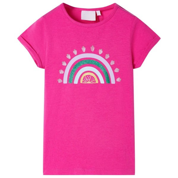 Camiseta infantil rosa oscuro 128