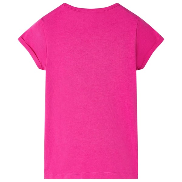 Camiseta infantil rosa oscuro 128