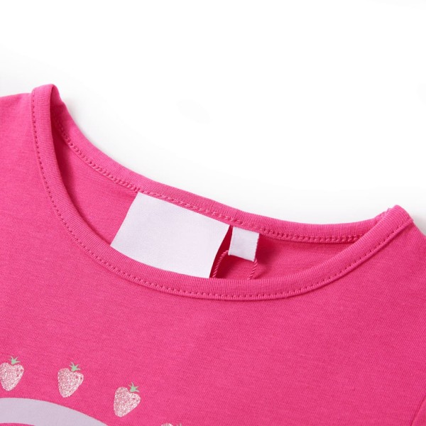 Camiseta infantil rosa oscuro 128