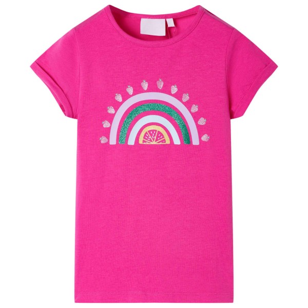 Camiseta infantil rosa oscuro 104