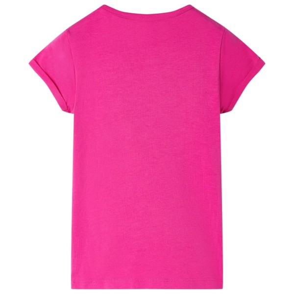 Camiseta infantil rosa oscuro 104