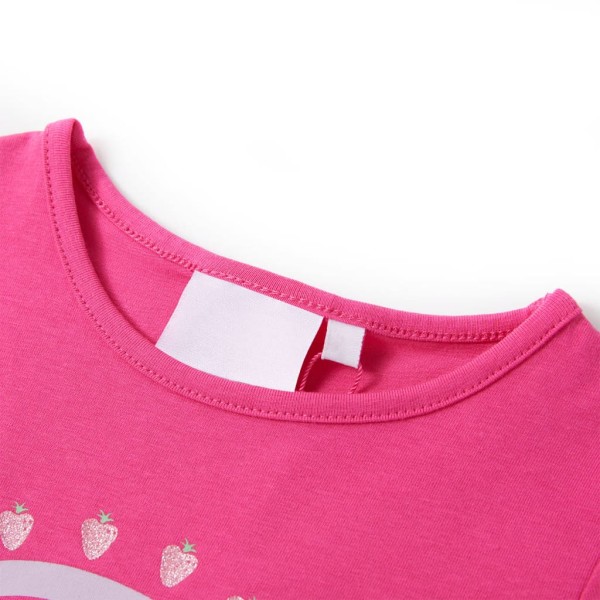 Camiseta infantil rosa oscuro 104