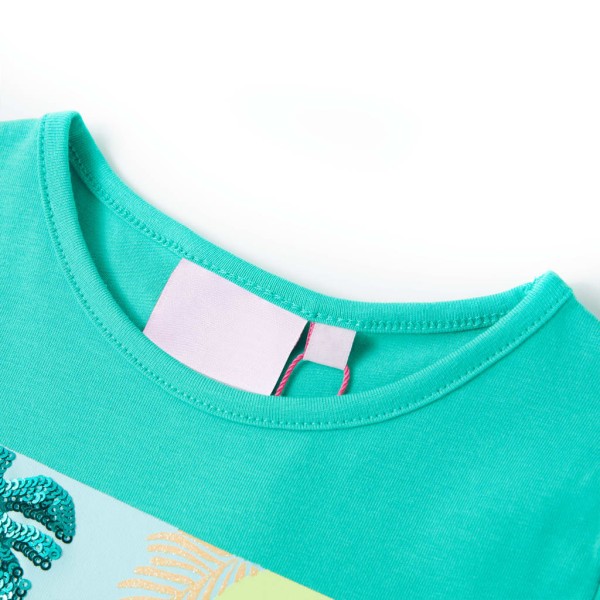 Camiseta infantil verde menta 116