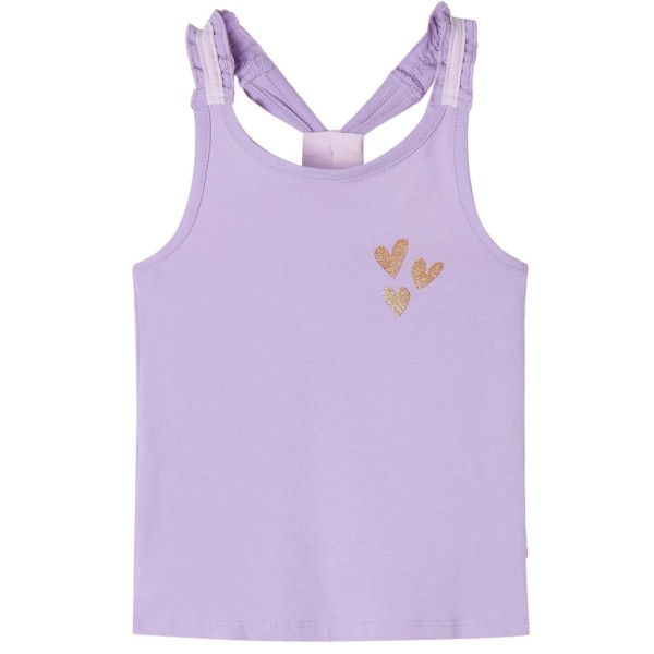 Camiseta de tirantes infantil color lila 128