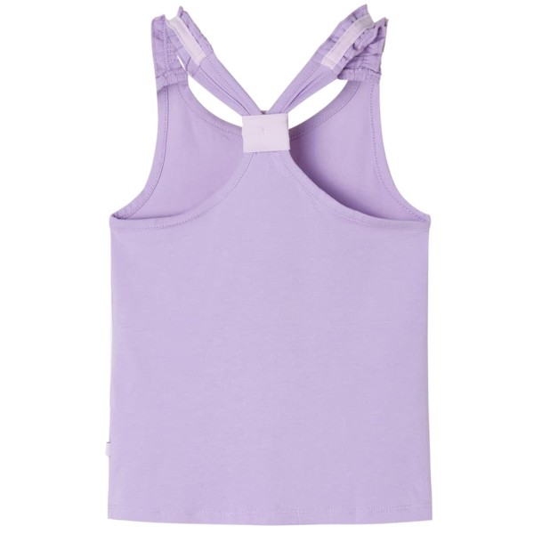 Camiseta de tirantes infantil color lila 128