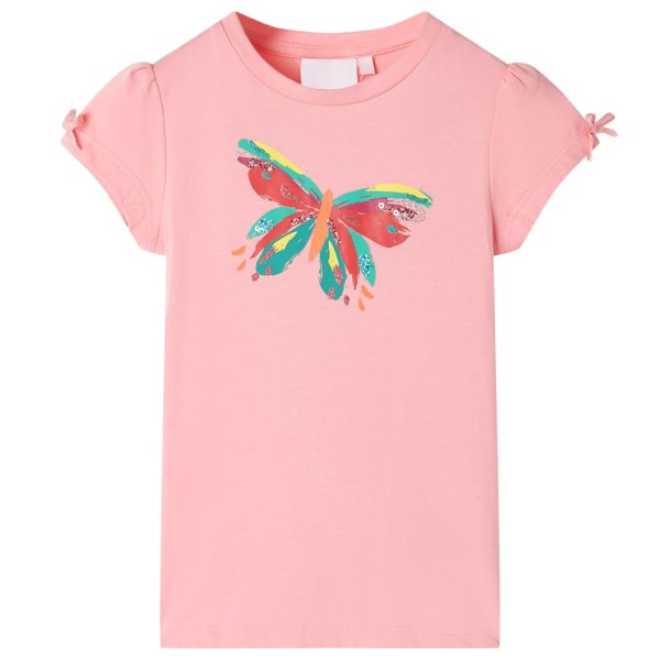 Camiseta infantil rosa 128