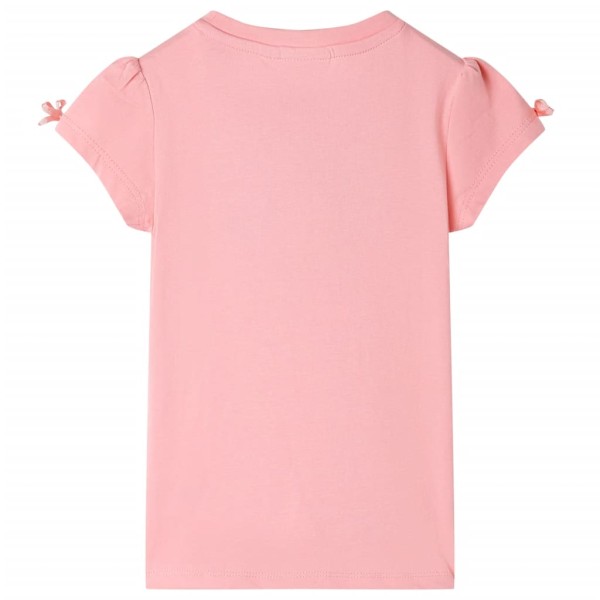 Camiseta infantil rosa 128