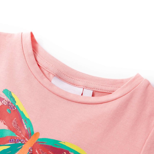 Camiseta infantil rosa 128